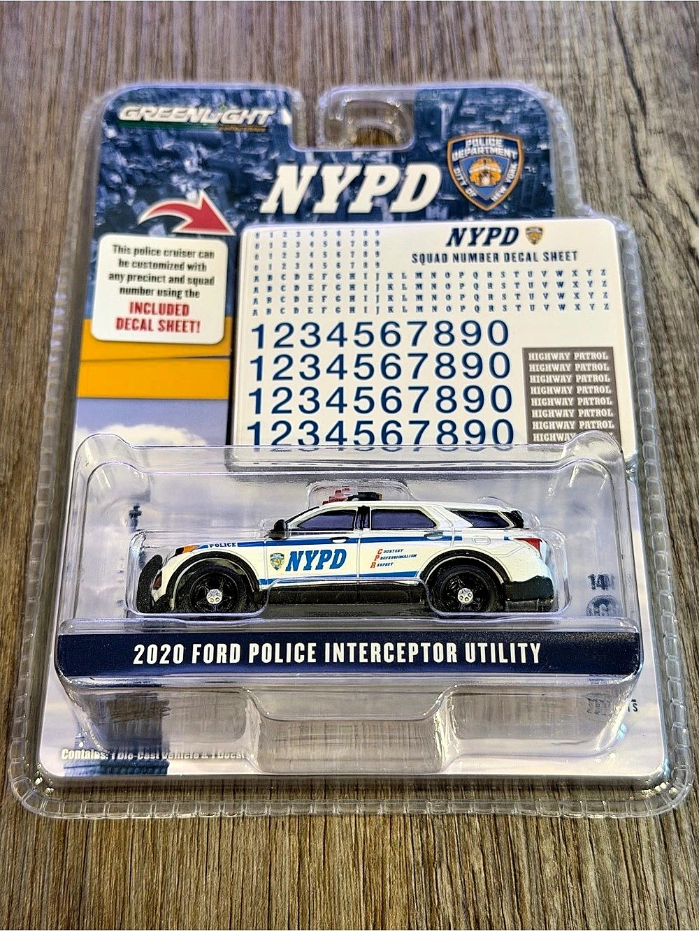 GreenLight 2020 Ford Police Interceptor Utility NYPD with NYPD Squad Number